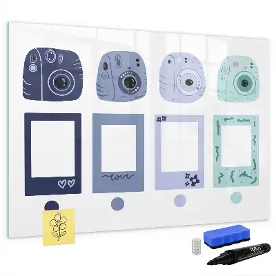 Magnetna ploča za pisanje s polaroid okvirima