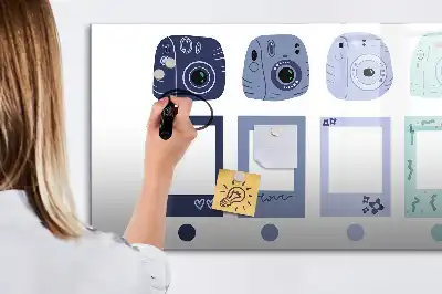 Magnetna ploča za pisanje s polaroid okvirima