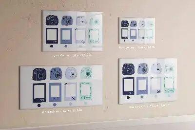 Magnetna ploča za pisanje s polaroid okvirima