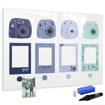 Magnetna ploča za pisanje s polaroid okvirima