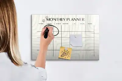 Mjesečni planer magnetna ploča za pisanje