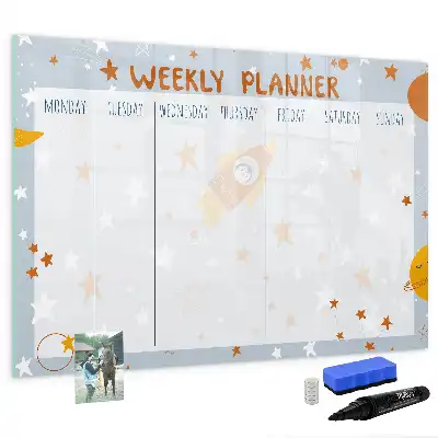 Magnetna ploča za pisanje tjedni planer