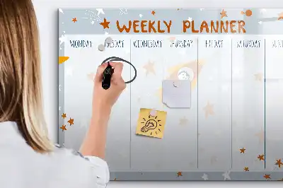 Magnetna ploča za pisanje tjedni planer