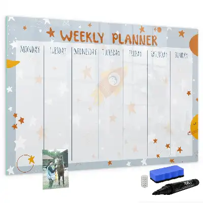 Magnetna ploča za pisanje tjedni planer