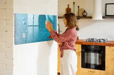 Magnetna ploča za pisanje motiva kapljica vode