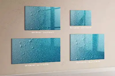 Magnetna ploča za pisanje motiva kapljica vode