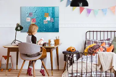 Magnetna ploča za pisanje motiva kapljica vode