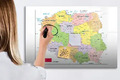 Karta Poljske magnetna ploča za pisanje