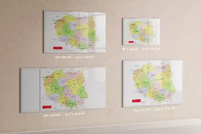 Karta Poljske magnetna ploča za pisanje