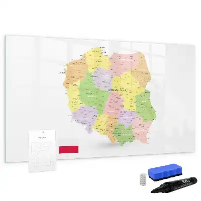 Magnetna suhobrisiva ploča karta Poljske
