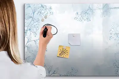 Magnetna suhobrisiva ploča motiv skica biljaka