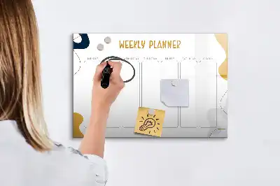 Magnetna suhobrisiva ploča tjedni planer