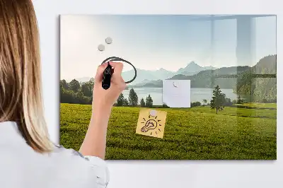 Magnetna ploča za pisanje motiv planina i ravnica