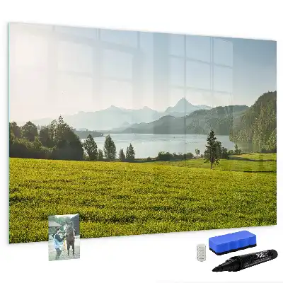 Magnetna ploča za pisanje motiv planina i ravnica