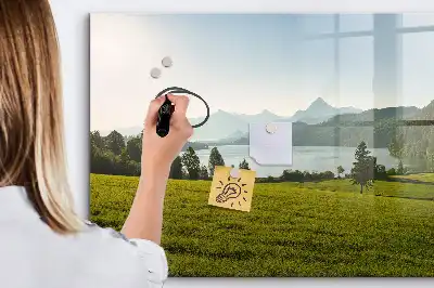 Magnetna ploča za pisanje motiv planina i ravnica