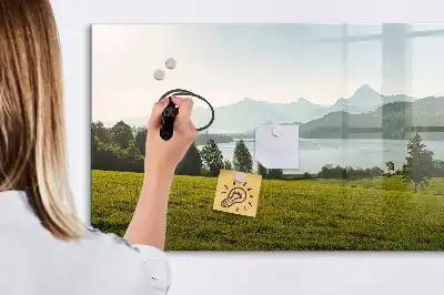 Magnetna ploča za pisanje motiv planina i ravnica