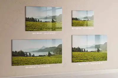 Magnetna ploča za pisanje motiv planina i ravnica