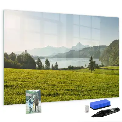 Magnetna ploča za pisanje motiv planina i ravnica