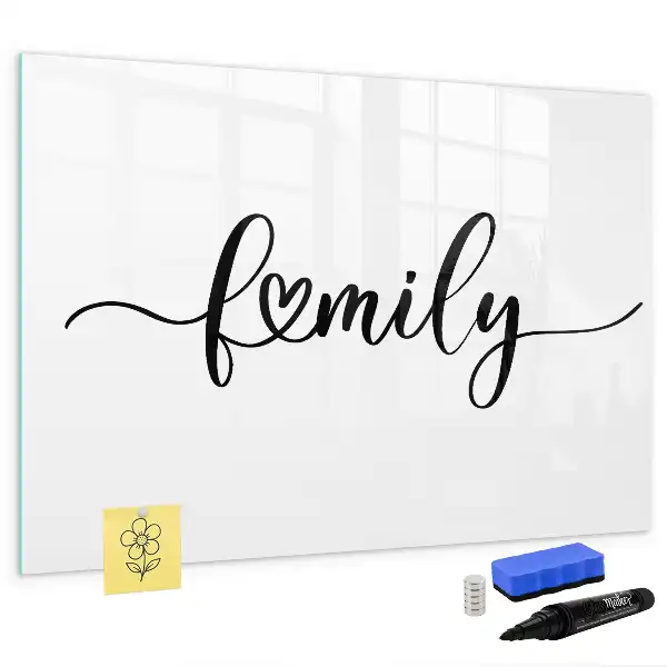 Magnetna suhobrisiva ploča s motivom obitelji