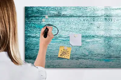Magnetna suhobrisiva ploča motiva staro plavo drvo