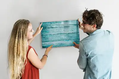 Magnetna suhobrisiva ploča motiva staro plavo drvo