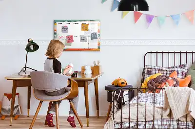 Magnetna ploča za pisanje retro tjedni planer