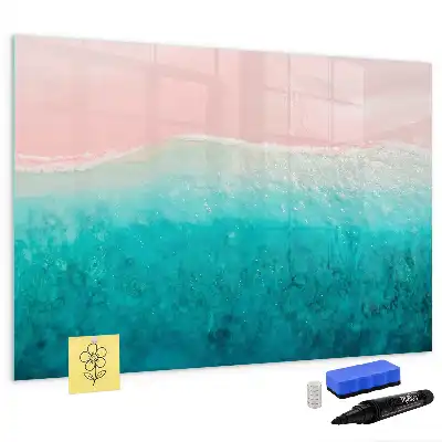 Magnetna ploča za pisanje s motivom plaže i mora