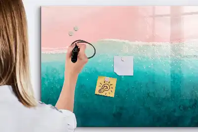 Magnetna ploča za pisanje s motivom plaže i mora
