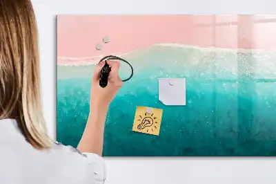 Magnetna ploča za pisanje s motivom plaže i mora