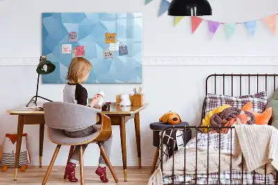 Magnetna ploča za pisanje motiva apstrakcija trokuta