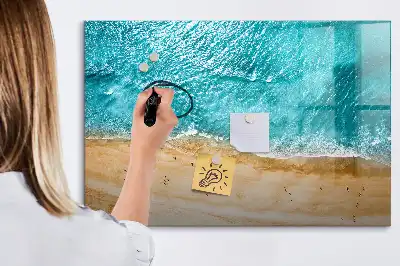 Magnetna ploča za pisanje motiva ljudi na plaži