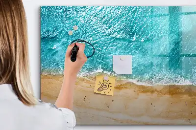 Magnetna ploča za pisanje motiva ljudi na plaži