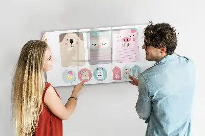 Magnetna ploča za pisanje motivi veselih životinja