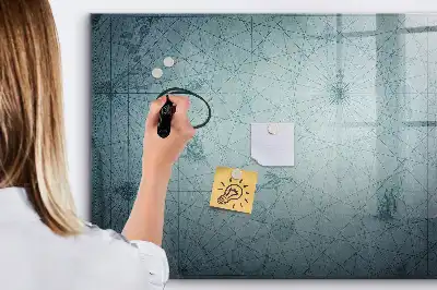 Magnetna suhobrisiva ploča s motivom starinske karte