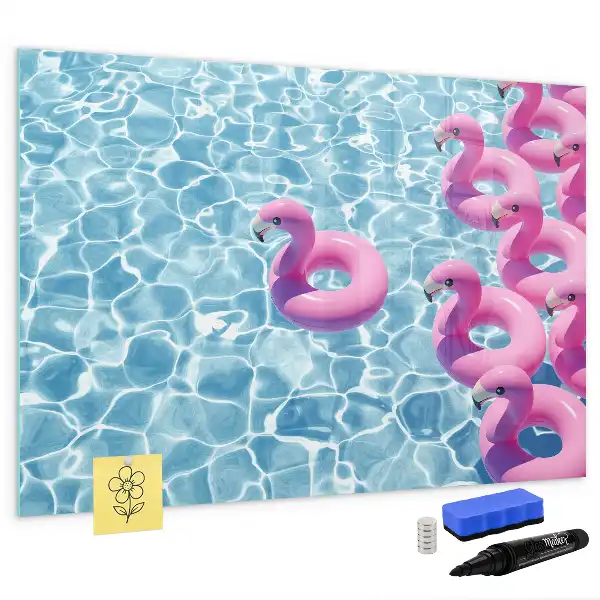Flamingo na napuhavanje magnetna suhobrisiva ploča