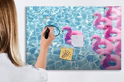 Flamingo na napuhavanje magnetna suhobrisiva ploča