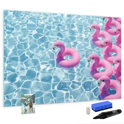 Flamingo na napuhavanje magnetna suhobrisiva ploča