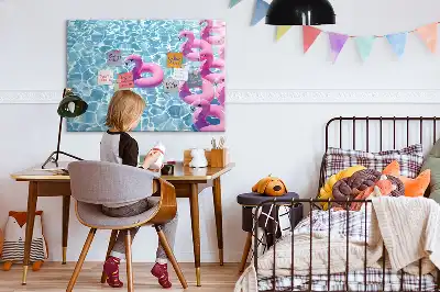 Flamingo na napuhavanje magnetna suhobrisiva ploča