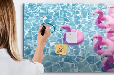 Flamingo na napuhavanje magnetna suhobrisiva ploča