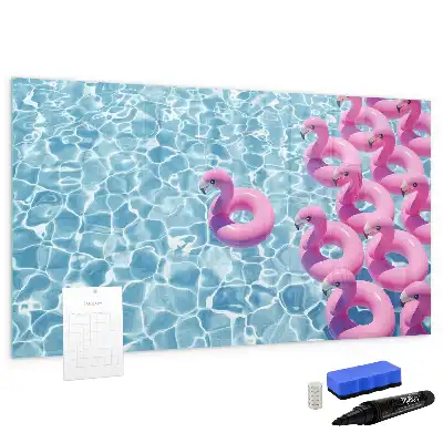 Flamingo na napuhavanje magnetna suhobrisiva ploča