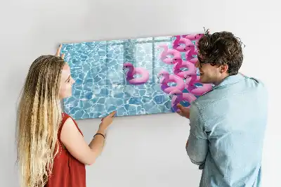 Flamingo na napuhavanje magnetna suhobrisiva ploča