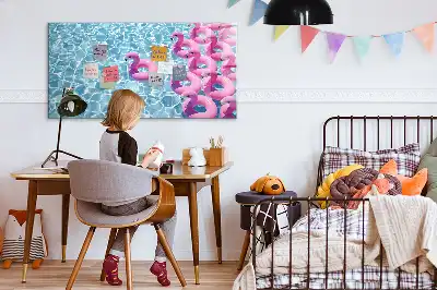 Flamingo na napuhavanje magnetna suhobrisiva ploča