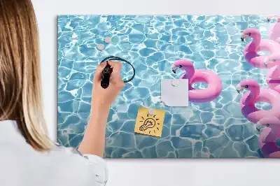 Flamingo na napuhavanje magnetna suhobrisiva ploča