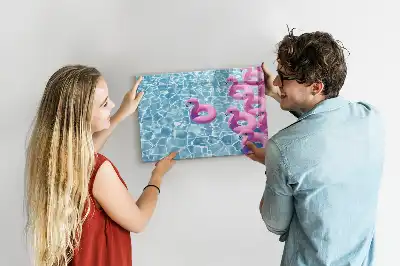 Flamingo na napuhavanje magnetna suhobrisiva ploča