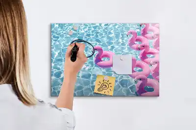 Flamingo na napuhavanje magnetna suhobrisiva ploča