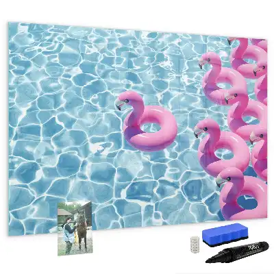 Flamingo na napuhavanje magnetna suhobrisiva ploča
