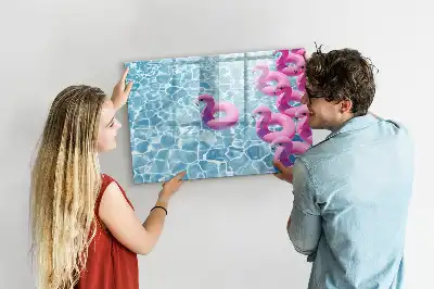 Flamingo na napuhavanje magnetna suhobrisiva ploča