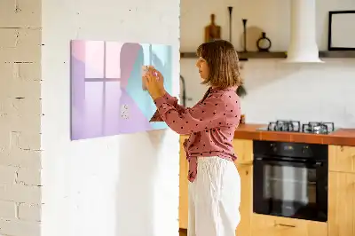 Magnetna ploča za pisanje s pastelnim uzorkom