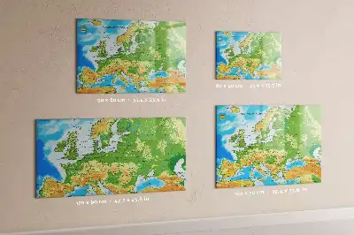 Geografska karta svijeta magnetna ploča za pisanje