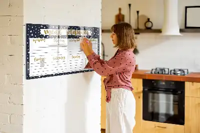 Magnetna suhobrisiva ploča planer obroka sa zvijezdama